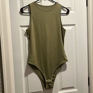 Green blue and white bodysuits! All three come together